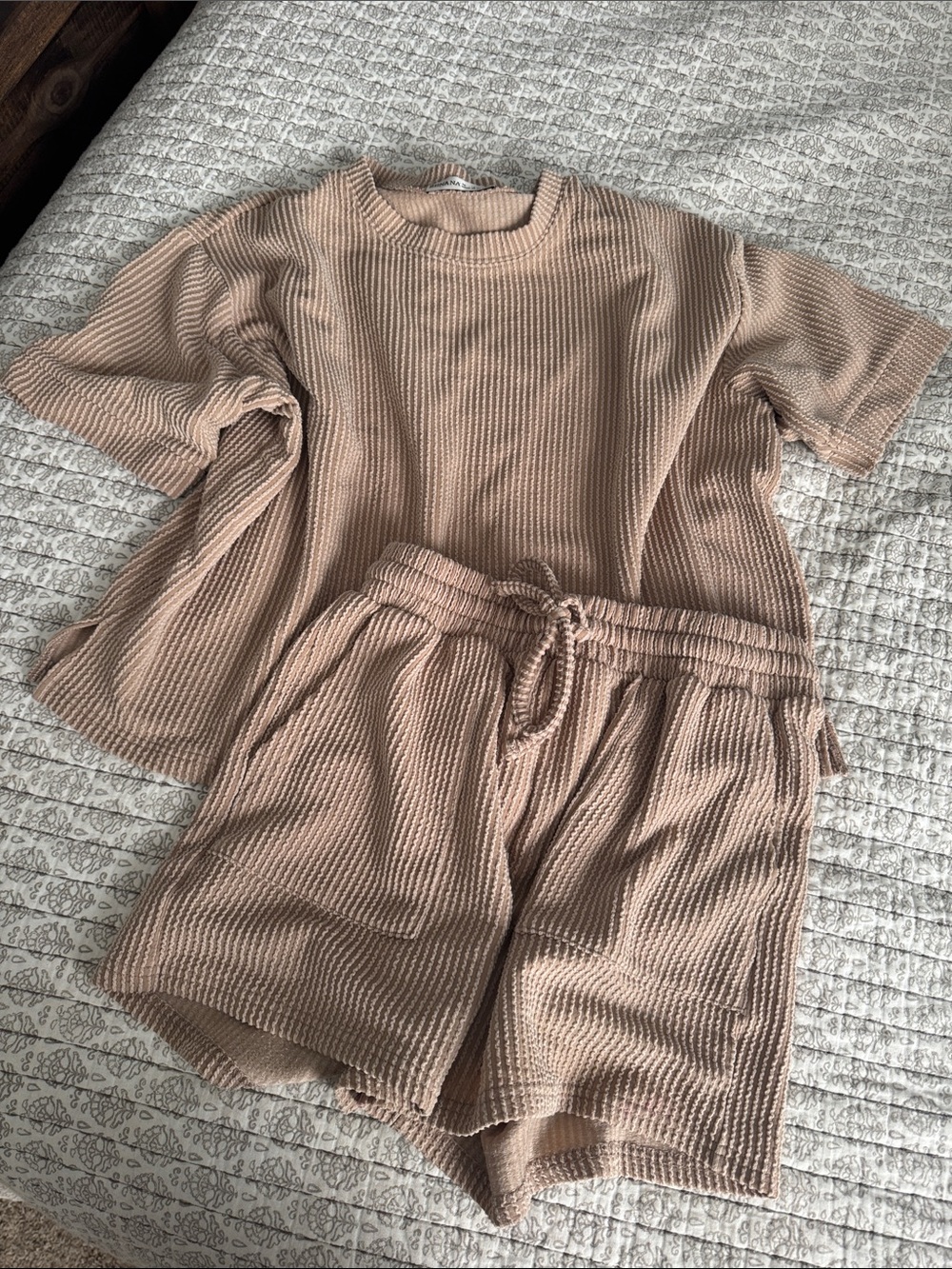 Zenana Outfitters Ribbed Knit Pullover - Light Taupe